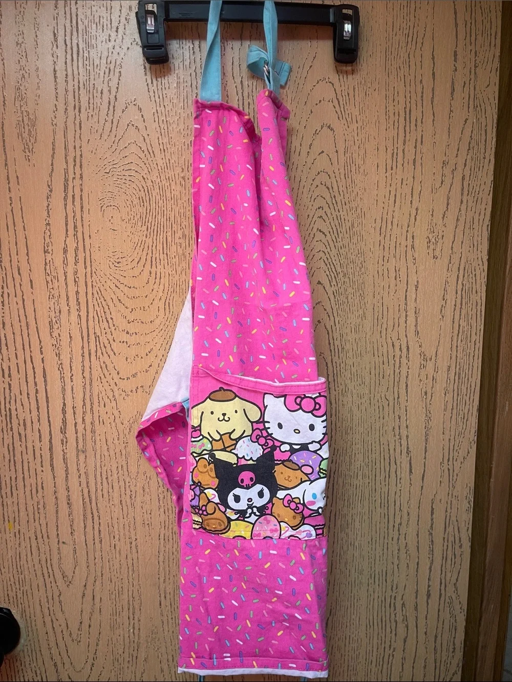 Sanrio Pink Kids Character Pocket Apron